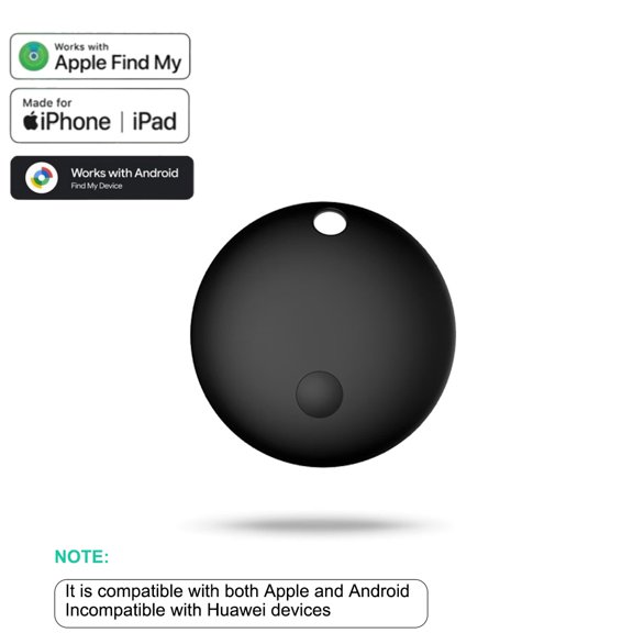 Dual System Smart Bluetooth Item Tracker Tag, Portable Anti-Lost Key Finder Compatible With IOS Find My & Android Find My Device, Wearable Mini Item Locator With Push Notification, Battery Included