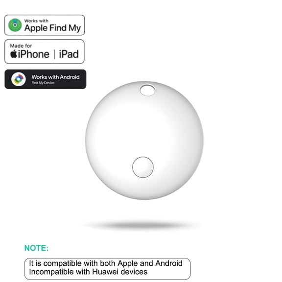 Dual System Smart Bluetooth Item Tracker Tag, Portable Anti-Lost Key Finder Compatible With IOS Find My & Android Find My Device, Wearable Mini Item Locator With Push Notification, Battery Included
