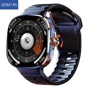 Domars 2.4" Amoled Smart Watch with Bezelless Display, Rotatable Camera, Android Ios Support, Gps, 1100mAh Ultra-Long Battery, IP67 Waterproof