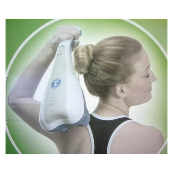 Dual Tapper Electric Percussion Massager - Handheld Muscle Massager for Neck, Back, and Full Body Pain Relief - Portable Vibration Therapy Device