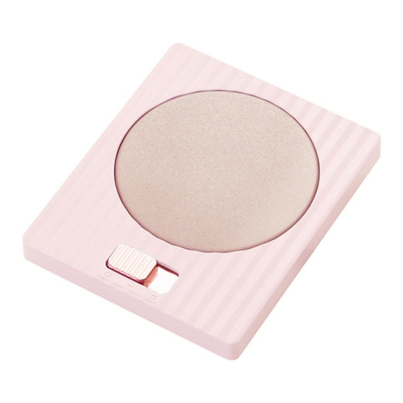 Dual-Temperature Cup Warmer 5W, Frosted Panel & Non-Slip Base for Ceramic/Metal Mugs