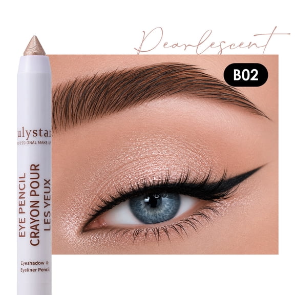 Dual Texture Matte Shimmer Eyeshadow Stick by Julystar, 17 Multi Tone Shades Silky Smooth Non-Caking Transfer Proof Long Wear Multi-Use Eye Crayon All Skin Tones
