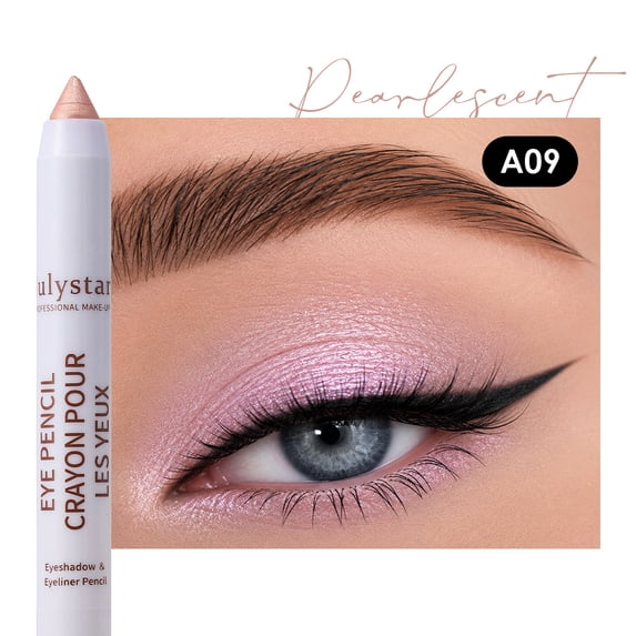 Dual Texture Matte Shimmer Eyeshadow Stick by Julystar, 17 Multi Tone Shades Silky Smooth Non-Caking Transfer Proof Long Wear Multi-Use Eye Crayon All Skin Tones