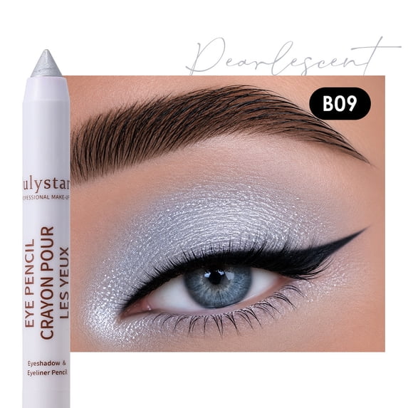 Dual Texture Matte Shimmer Eyeshadow Stick by Julystar, 17 Multi Tone Shades Silky Smooth Non-Caking Transfer Proof Long Wear Multi-Use Eye Crayon All Skin Tones