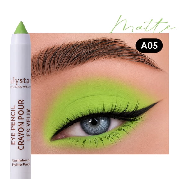 Dual Texture Matte Shimmer Eyeshadow Stick by Julystar, 17 Multi Tone Shades Silky Smooth Non-Caking Transfer Proof Long Wear Multi-Use Eye Crayon All Skin Tones