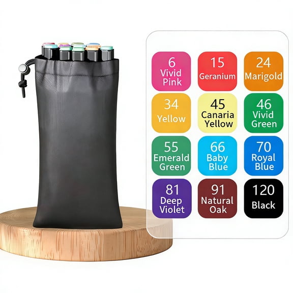 Dual Tip Alcohol Markers Set, Permanent Oil-Based Art Markers for Drawing & Illustration