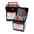 thumbnail image 1 of Dual Tip Art Marker Pens Set Fine Liner Watercolor Oily Drawing Paining Brush, 1 of 1