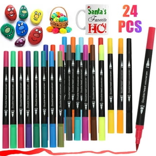  Vitoler Dual Brush Markers,Fine Tip Brush Pens Art Markers for  Kids Adult Coloring Drawing Journaling Note Taking Lettering Art School  Supplies,60 PACK : Arts, Crafts & Sewing