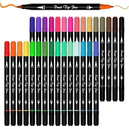 Acrylic Paint Brush Markers,Dual Tips-Set of 28 Pastel — Shuttle Art