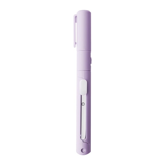 Dual-Tip Craft Knife and Mini Scissors Tool, Creative Portable Art Utility Cutter for Scrapbooking and Hand Account, Multipurpose Paper Cutting Tool A#015 Purple