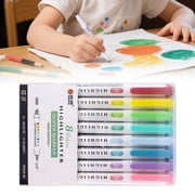 Dual Tip Highlighters 8 Colors Pastel Markers Fine Bold Tip Highlighters Set Quick Dry Non Bleed Highlighters Style Midliners Zebra Highlighters For Office Notes Bible Journaling