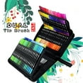Dual Tip Markers 120 Colors, Coloring Markers for Adult Coloring Books ...