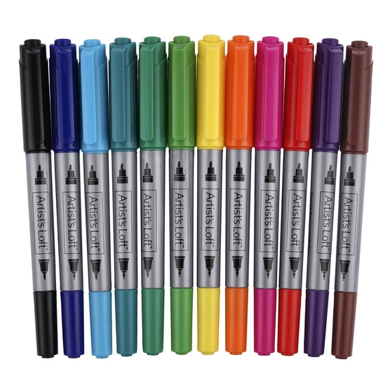 Dual Tip Permanent Markers - 12ct. by Artist's Loft