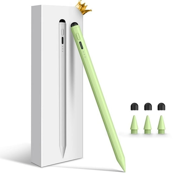 Antier Stylus Pen for Apple iPad (2018-2025), USB-C Fast Charge iPad Pencil with Tilt Sensitivity & Palm Rejection, Dual-Tip Apple Pencil Alternative for iPad Pro/Air/Mini