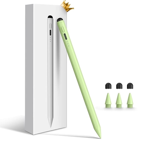 Antier Stylus Pen for Apple iPad (2018-2025), USB-C Fast Charge iPad Pencil with Tilt Sensitivity & Palm Rejection, Dual-Tip Apple Pencil Alternative for iPad Pro/Air/Mini