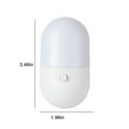 thumbnail image 1 of Dual-Tone Plug-in Night Light LED Bulb Warm White Cool White Compact for Bedroom Bathroom Kitchen Auto On/Off Energy Saving White, 1 of 6