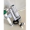 8.5 inch Dual Top Button Flush Valve with Adjustable Tower Valve 7 X 14 inches high with all the hardware to install by NuFlush