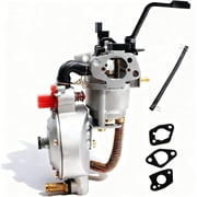 Dual Tri Fuel Carburetor Compatible With Predator 4000 4375 Compatible With Honda Champion GX160 212cc Generator Natural gas Gasoline Propane LPG Conversion Carburetor Kit