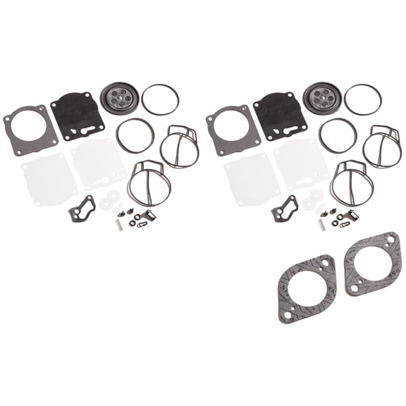 Dual Twin Carb Rebuild Kit & Base Gaskets Sea Doo 947 951 RX RXX GTX GSX LRV XP