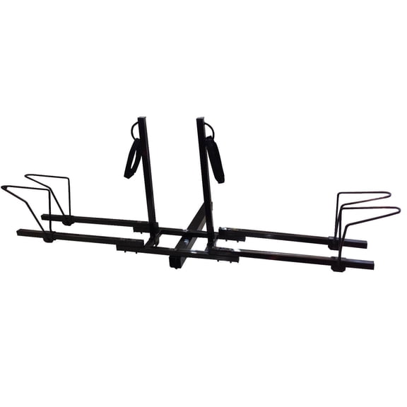 Dual Twin Lower Mount Bike Bicycle Trailer Hitch Mount Carrier Rack