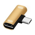 thumbnail image 1 of Dual Type C USB-C Earphone Headphone Audio Charging Charger Adapter Splitter Convertor, 1 of 8
