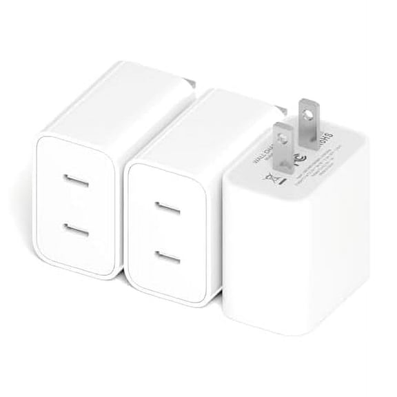 Dual USB C Fast Charger Block, 3Pack Dual Port UBS C Wall Fast Charging Block Box Brick Plug Travel Adapter Compatible with iPhone 15/15 Plus/15 Pro Max/14/13/12/11/X,iPad and More