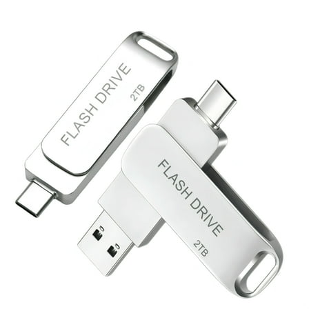 Dual USB Flash Drive 2TB/2000GB 2in1 Thumb Drive for Android/Tablet/PC-MAOLAI