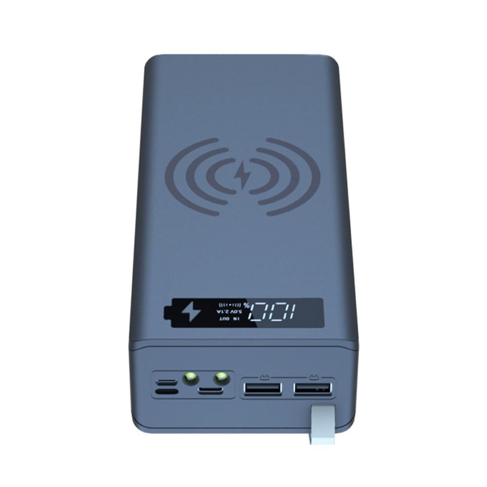 Dual USB Power Bank Case 16*18650 Battery Charger Box DIY Shell Kit LED ...