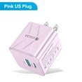 thumbnail image 1 of Dual Usb Charger Block,25W USB C Fast Charger,Dual Port USB C Wall Charger with Plug for Most Mobile Phones,40% Smaller & Safer Charger Block(Pink), 1 of 6