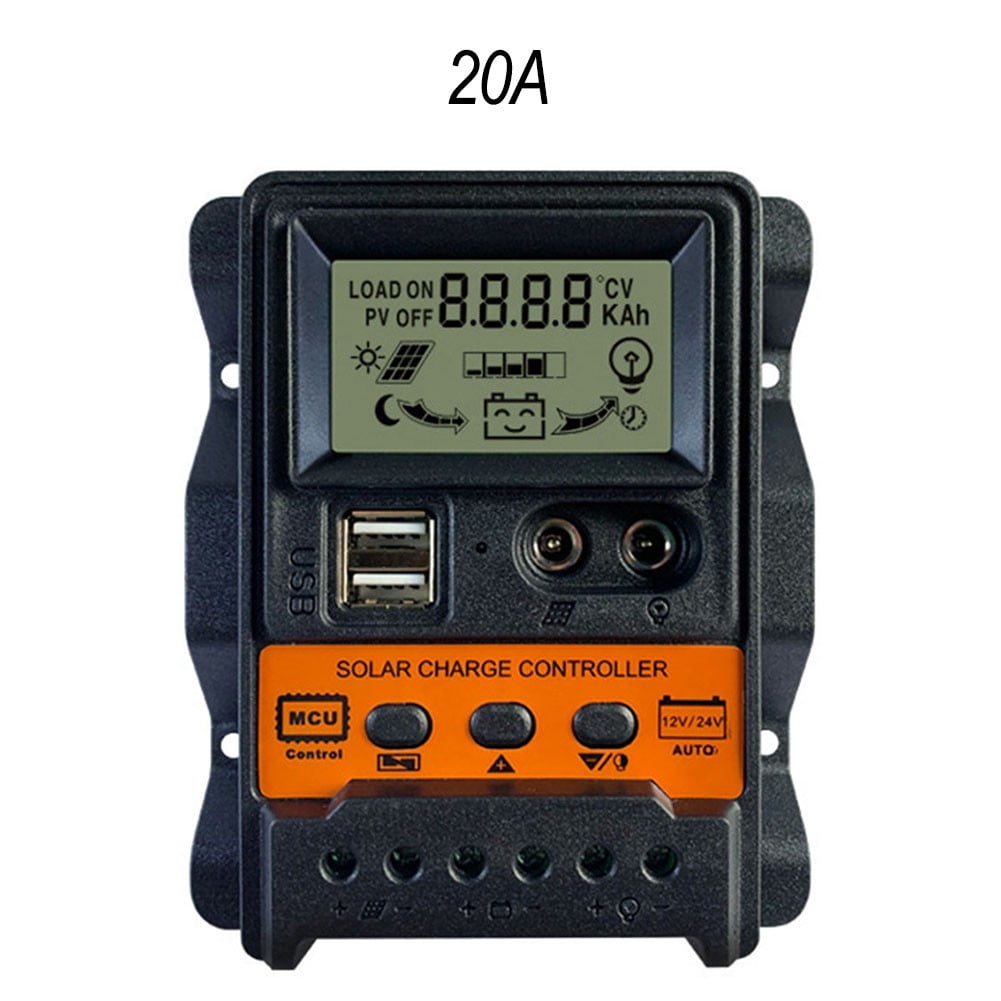Usb Solar Controller Dual Usb Lcd Solar Charge Controller 12V 24V Solar Panel Regulator 10A ...