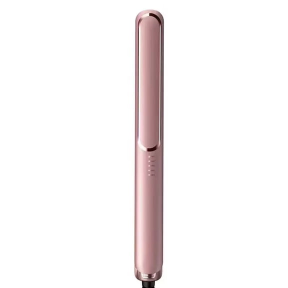 Dual Use Hair Straightener Curling Iron Wand Temperature Settings Lightweight Portable Hair Styling Tool for Versatile Hairstyles Stylish Design for Home Travel(Pink)