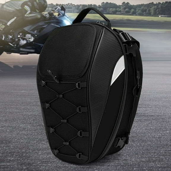 Dual Use Waterproof Helmet Bag Motorcycle Tail Bag 30L-40L Tool Box Rear Seat Bag Large Capacity Rider Backpack Motorbike Accessories