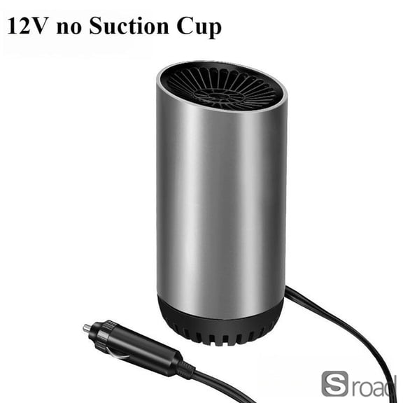 Dual Voltage 12V/24V 150W Car Heater And Defroster, Fast Windshield Defrost & Defogger With Heating & Cooling, 360° Rotation, Plug Into Cigarette Lighter Socket