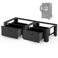 Dual Washing Machine Pedestals with Drawers 350Lb Heavy Duty Inlife 29