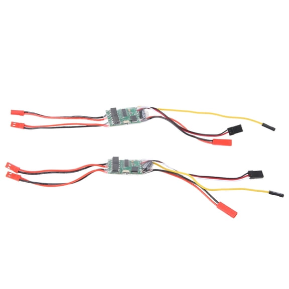 Dual Way Bidirectional Brushed Esc 2s-3s Lipo 5a Esc Speed Control for Rc Model Boat/Tank 130 180 Brushed Motor,2PCS