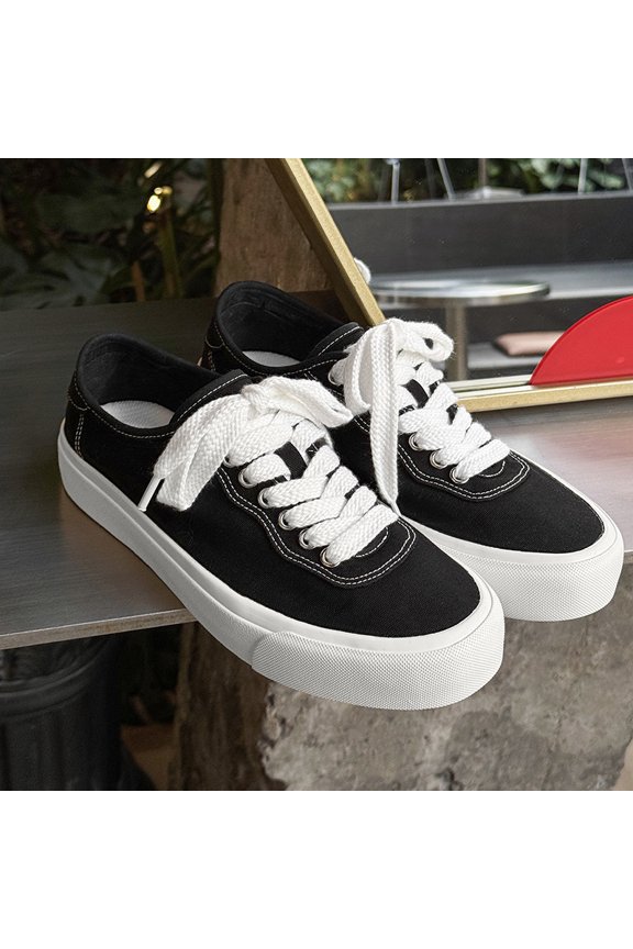 Dual Wear Platform Canvas Mule Skate Sneakers