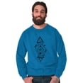thumbnail image 1 of Dual Whales Compass Spirit Animal Sweatshirt for Men or Women Brisco Brands 2X, 1 of 6