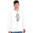 thumbnail image 1 of Dual Whales Compass Spirit Animal Zip Up Hoodie Men's Women's Brisco Brands S, 1 of 6