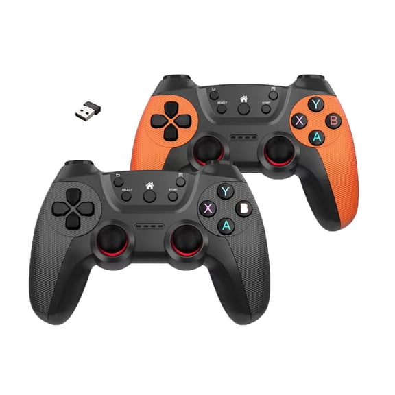 Dual Wireless Controller Set, Low Latency, for Retro & HD Gaming