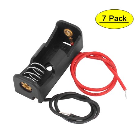 Dual Wires Spring Clip Plastic Batteries Case Holder for 12V/23A N Battery 7Pcs