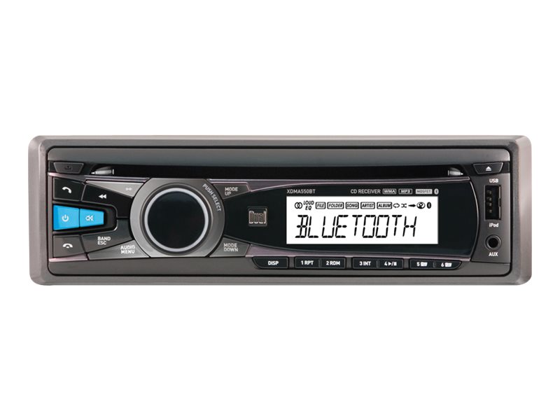 Dual XDMA550BT - Car - CD receiver - in-dash - Single-DIN - 60 Watts x ...