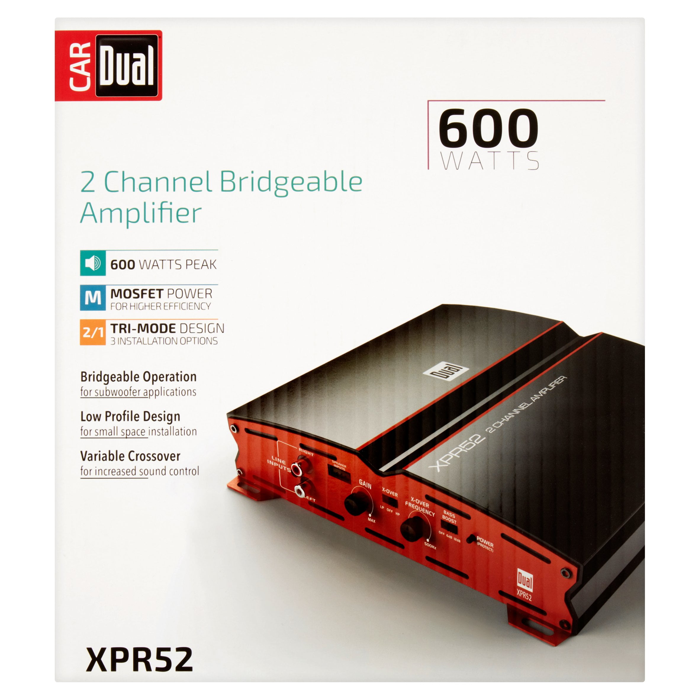 Dual XPR52 2-Channel Bridgeable Amplifier, New - Walmart.com