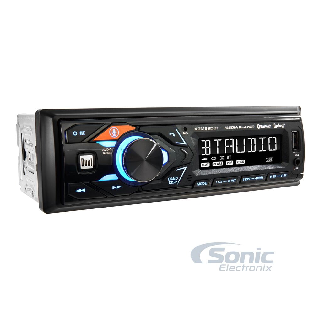 Dual XRM69DBT Mechless Car Stereo Receiver with Bluetooth and USB Connectivity