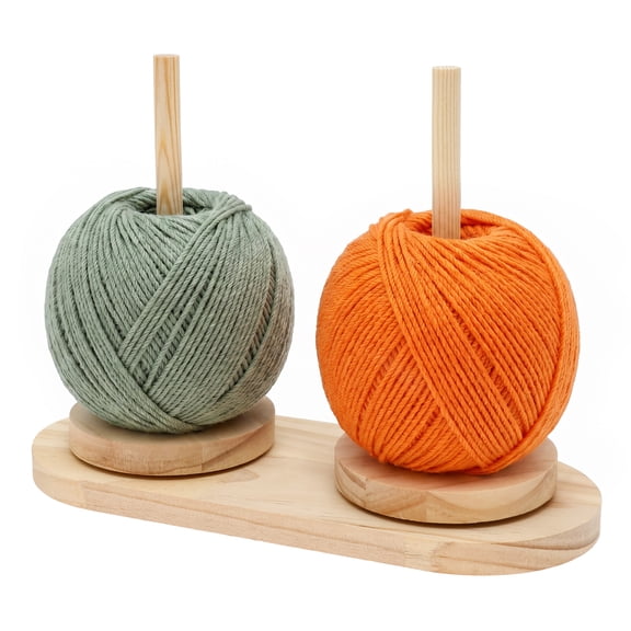 Dual Yarn Holder with 360 Smooth Bearing Anti Slip Base Yarn Dispenser for Knitting Crochet Multi Use Thread Ribbon Organizer for DIY Craft Sewing