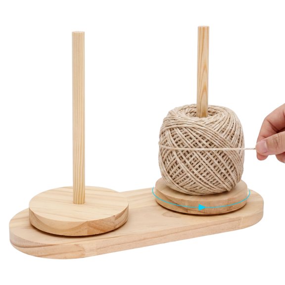 Dual Yarn Holder with 360 Smooth Bearing Anti Slip Base Yarn Dispenser for Knitting Crochet Multi Use Thread Ribbon Organizer for DIY Craft Sewing