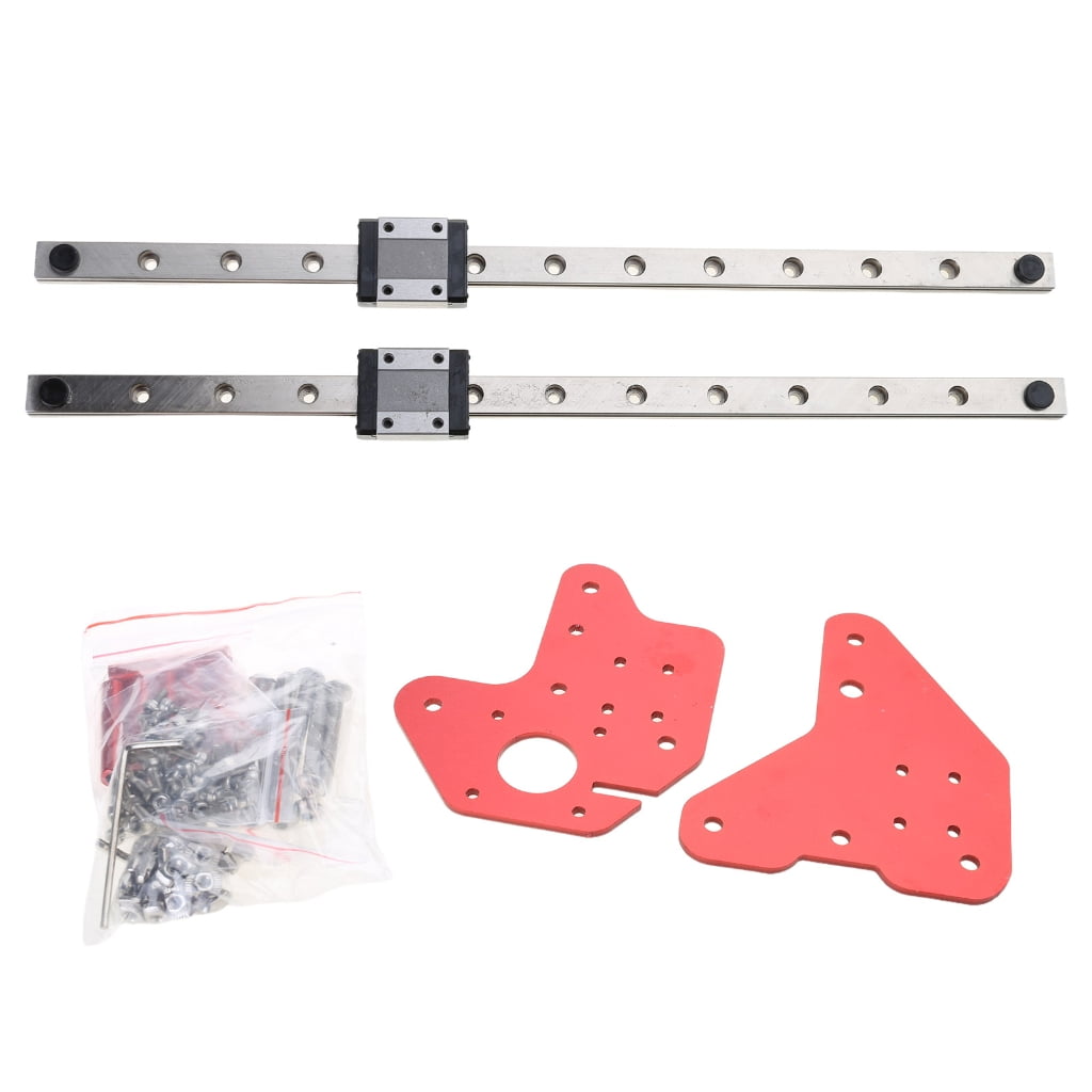 Dual Z-axis Linear Rail Guide Upgraded Kit with Fixing Plate Bracket ...