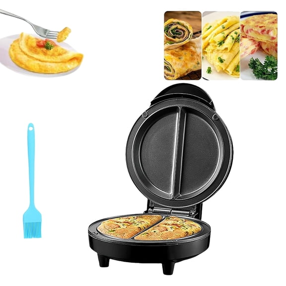 Dual-Zone Electric Omelette Maker, Dual-Zone Electric Omelette Maker, New Electric Omelette Maker Machine, Omlet Maker ElectricNonstick, Non Stick Coating, Quick and Easy