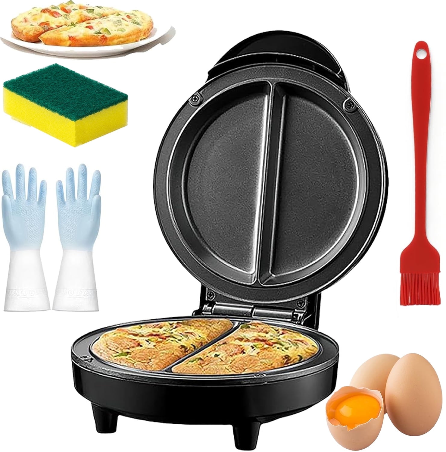 Dual-Zone Electric Omelette Maker, Electric Omelette Maker Machine ...