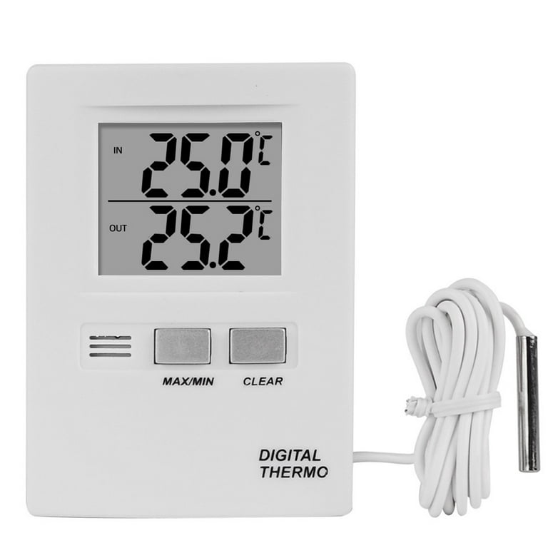 Double indoor/outdoor thermometer triple display - Various small equipment:  thermometers - Analysis - Measurement - Microbiology 