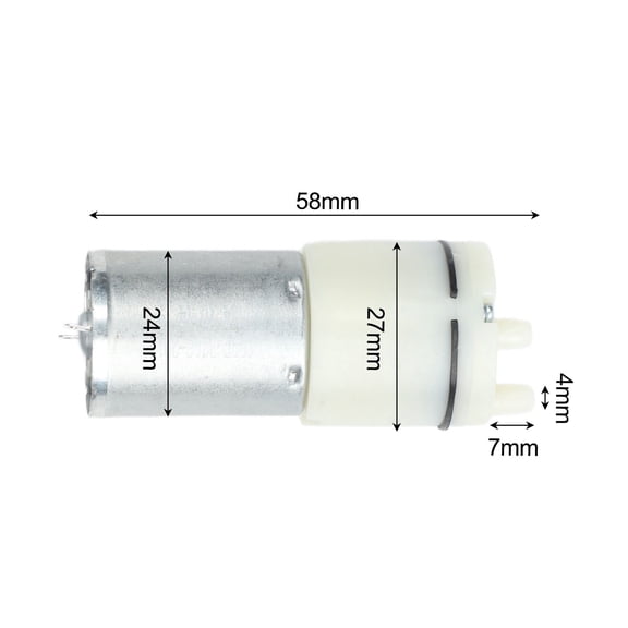 Dual head Vacuum Pump for Oxygen Inhalers & Fish Tank Aeration 3 - 5V & 6 - 12V
